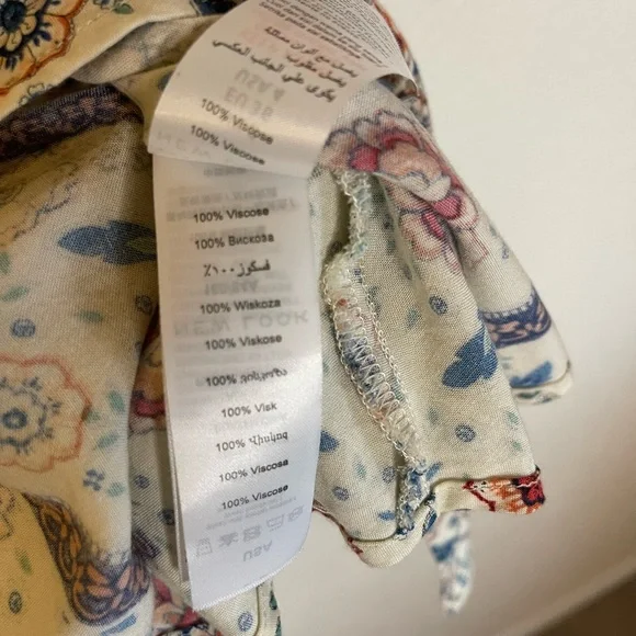 New Look strap top handkerchief style size8 ptp 20 - Picture 3 of 5